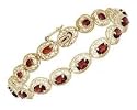 Antique Oval Garnet Bracelet