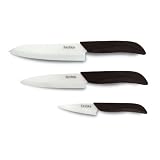 Keuken Ceramic Knives with Stand and Cutting Board 