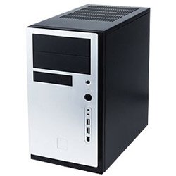 Black & Silver Micro Atx Tower EA-380 High Eff Psu 80PLUS Certifd