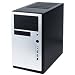 Black & Silver Micro Atx Tower EA-380 High Eff Psu 80PLUS Certifd