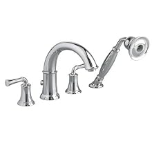 American Standard Portsmouth Deck-Mount Tub Filler with Personal Shower with Lever Handles