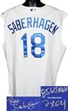 Bret Saberhagen Signed Kansas City Royals Jersey - 2X CY