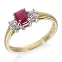 Eighteen Carat Gold Diamond and Ruby Ring