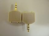 BadBoyz Premium Range iPod / MP3 player dual headphone splitter - white-BUY ONE GET ONE FREE