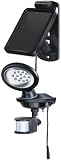Solar LED-Außenleuchte SOL 14 <IP44> mit Bewegungsmelder, schwarz