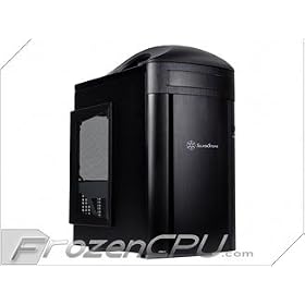 SilverStone SG04B-H Aluminum Panel/SECC Structure MicroATX Mid Tower Computer Case - Retail (Black)