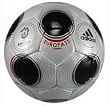 adidas UEFA EURO 2008 Replique Soccer Ball (Metallic White/Black/Chrome, 5)
