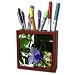 WhiteOak Photography Floral Prints - Africia Butterfly Bush Flower Blue Tropical Flower - Tile Pen Holders-5 inch tile pen holder
