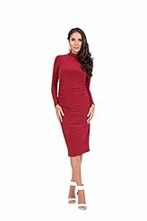 Knee Length Turtleneck Long Sleeves Polyester/Spandex Party Dress/Mini Dress 