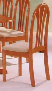 Beautiful Oak Finish Fan Back Chair