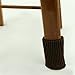 BCP 8pcs Brown Color Knitting Wool Furniture Socks/ Chair Leg Floor Protector--XL Size