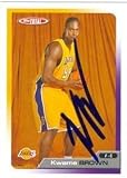 Kwame Brown autographed Basketball Card (Los Angeles Lakers)