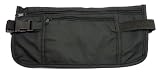 Security Money Belt waist / Bum bag travel pouch Black