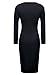 Miusol® Women's Keyhole with Metal Buckle Open-Chest Bodycon Pencil Party Dress