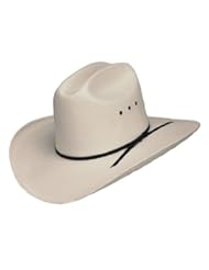 Classic Cattleman Straw Cowboy Hat - White - 7 1/4