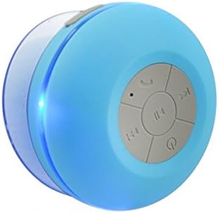 Xsonic™ Waterproof Wireless Bluetooth Shower Speaker & Hands-free Portable Speakerphone with Built-in Mic- Exclusive LED Light Effects, Micro USB Charger and Powerful Crystal Clear Premium Sound Compatible with All Bluetooth Devices, Iphone 6/6 Plus/5/5s/5c Siri and All Android Devices(Blue)