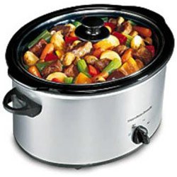H.BEACH 5qt. SLOW COOKER OVAL REMOVABLE LID LATCH by HAMILTON BEACH/PROCTOR SILEX