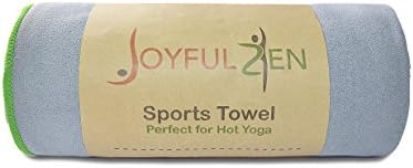 JoyfulZen Skidless Yoga Towel, Best for Hot Yoga/Bikram, Pilates, Outdoors, Exercise & Fitness, Extra Long Sports Mat Towel (72x26.5 Inches), Super Absorbent, Anti-slip 100% Microfiber Hot Yoga Towel