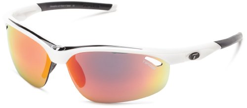 Tifosi Veloce 1040104803 Regular Interchangeable Wrap Sunglasses,White & Black,150 mm On Sale