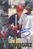 Ivan Rodriguez, Texas Rangers, 1997 Pinnacle Inside Autographed Card