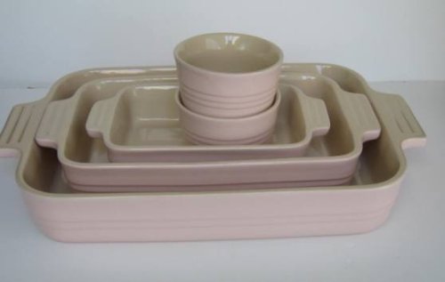 Le Creuset Stoneware Gift Set, 5 Piece, Pink