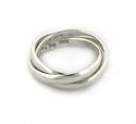 Sterling Silver 3-Band Russian Wedding Ring (Size 4,5,6,7,8,9,10,11)