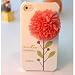 Korean Design iPhone4/4S 3D Flower "Design Tree" Hard Case(Pink Flower)