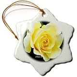 Lee Hiller Designs Roses - Pale Yellow Rose - Ornaments