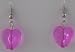 Pink Heart Earrings