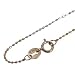 18k Dual White & Rose Gold 0.75mm Sparkling Beaded Chain - Dahlia Classic Collection