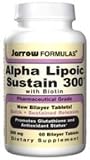 Alpha Lipoic Sustain 300 300 mg 60 Tabs ( Promotes Glutathione and Powerful Antioxidant ) Jarrow Formulas
