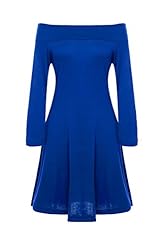 Sexy Cotton Peplum Pleated Off the Shoulder Knee Length Club Dress/Evening Dress/Party Dress/Mini Dress 