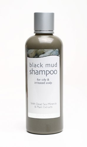 Dead Sea Black Mud Shampoo for Oily and Irritated Scalp (10.6 Oz)