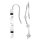 14K White Gold Diamond Earrings - 2.00 Ct.