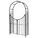 Panacea Products Arched Top Garden Arbor with Gate, Brushed Bronze