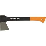 Fiskars 121144 Universalaxt 1000 mit Axt- und Messersch&auml;rfer, L&auml;nge 45 cm