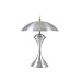 Hourglass Touch Lamp - Satin Chrome