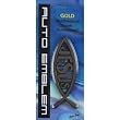 Large Gold Christian Jesus Fish Auto Emblem