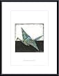 Art Poster Metal Framed Print - Crane - Artist: Chariklia Zarris- Poster Size: 19 X 13