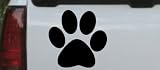 School Team Paw Print Sports Car Window Wall Laptop Decal Sticker -- Black 6in X 6.0in