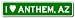 I Love ANTHEM, ARIZONA City Limit Sign - Aluminum - 6 x 24 inches
