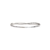 10K White Gold 1/2 ct. Diamond Bangle Bracelet