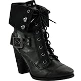 Bakers Womens Tempo Military Boot Black 10