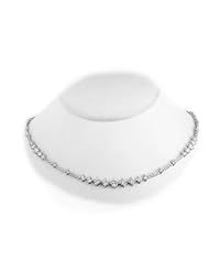 5.00ct tw of Round Diamonds 18K Gold Fashion Tennis Necklace with