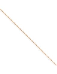 .7mm, 14 Karat Rose Gold, Box Chain - 16 inch