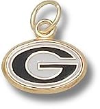 Georgia Bulldogs Enamel G 5/16 Charm - 14KT Gold Jewelry