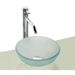Alpenberger Design Milchglaswaschschale � 310 mm / Milchglasschale / Glaswaschschale / Glaswaschbecken / Glas / Badezimmer / G�ste-WC