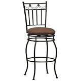 Linon Swag 24" High Swivel Counter Bar Stool