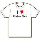 I Heart/Love Corbin Bleu T-Shirt, Adult S