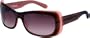 Tres Noir Brown and Pink JEZEBEL Sunglasses w/ Brown Fade Lens